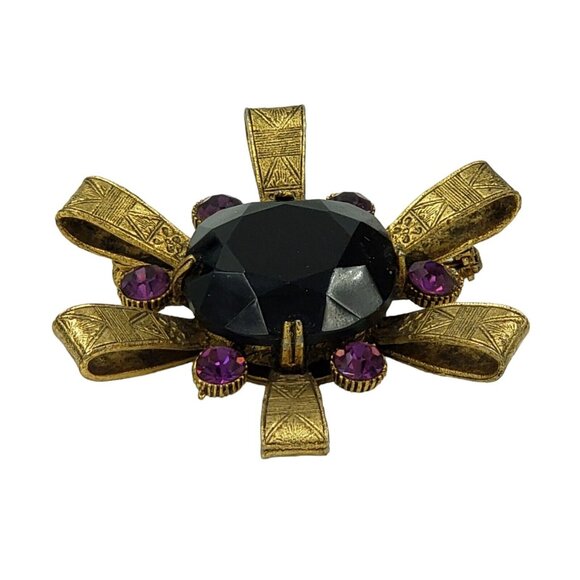 Capri Egyptian Revival Brooch Signed Vintage - Picture 3 of 12